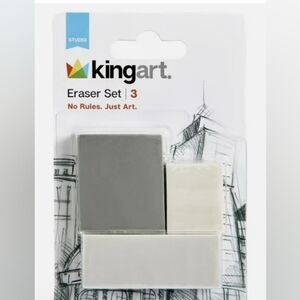 New! Kingart 3 Art Eraser Set